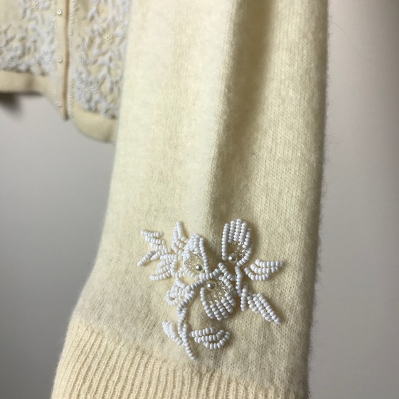 Vintage Beaded Lambswool Cardigan - Picture 3 of 8